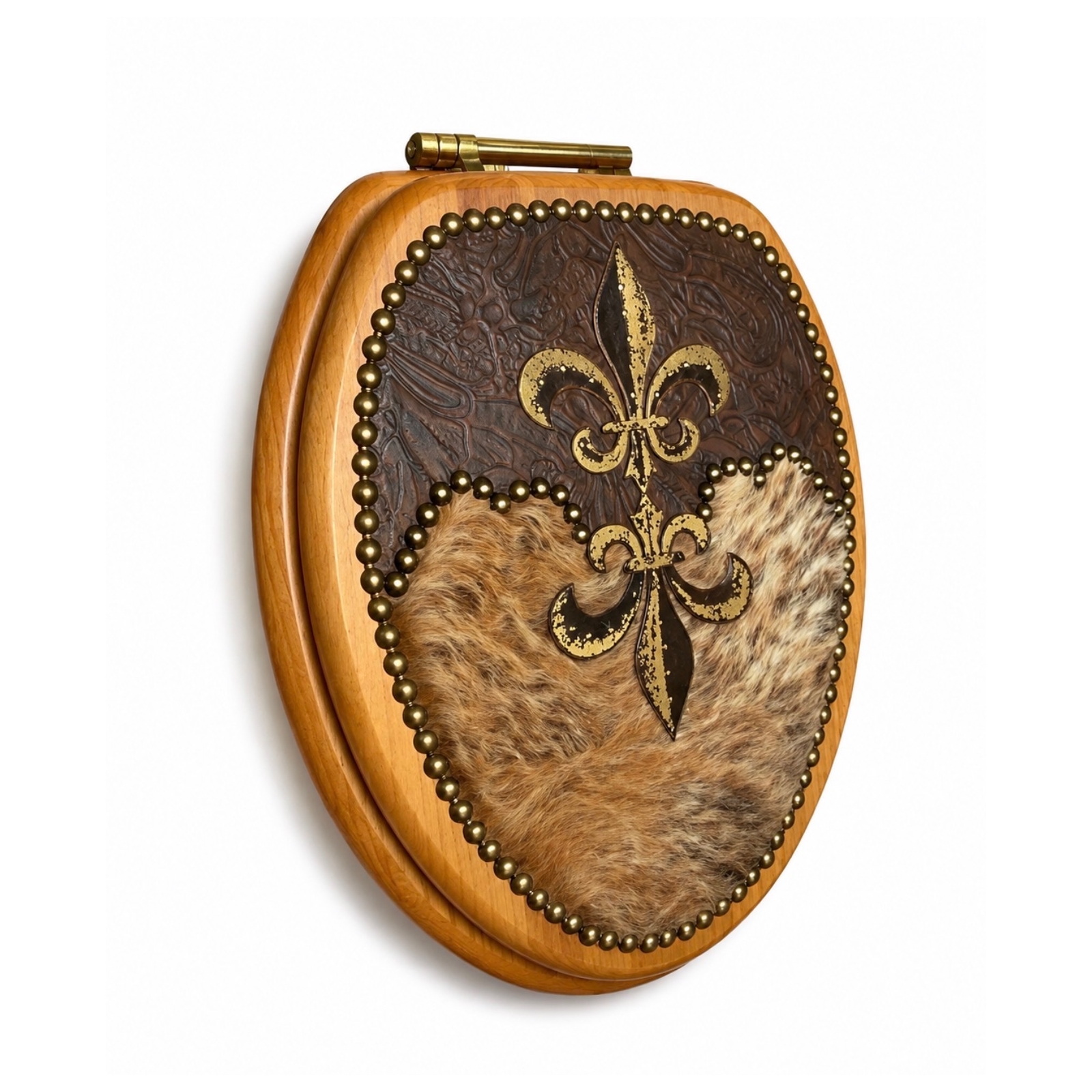 Tuscan Cowhide Toilet Seat